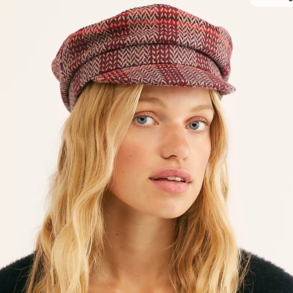 Free People Ringo Patterned Lieutenant Hat- OS Excellent condition - like new